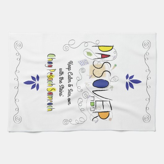 Keukenhanddoek "Seder On " (Horizontaal)