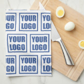 Keukenhanddoek Sjabloon bedrijfspatroon Logo (Quarter Fold)