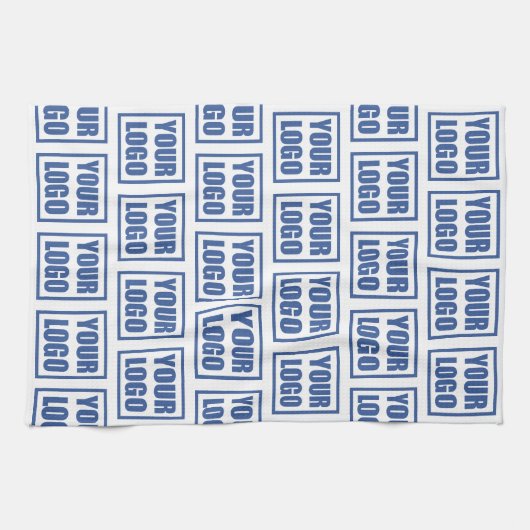 Keukenhanddoek Sjabloon bedrijfspatroon Logo (Horizontaal)