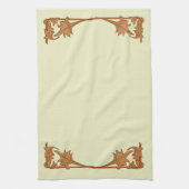 Keukenhanddoek - smeedijzeren bladeren (Verticaal)