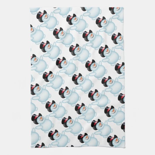 Keukenhanddoek/Snowman Theedoek (Verticaal)