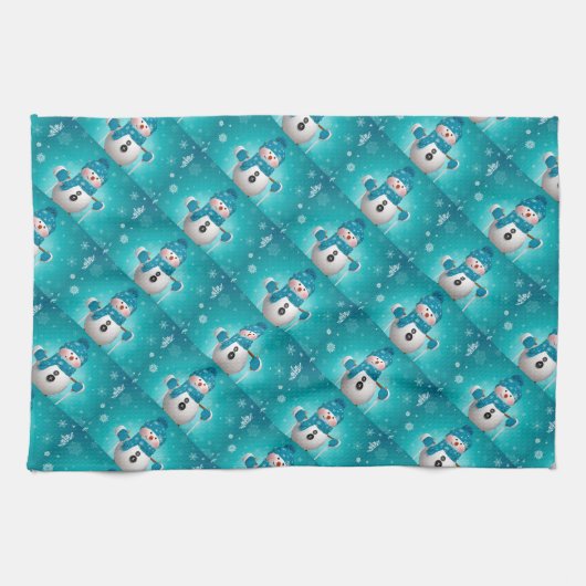 Keukenhanddoek/Snowman Theedoek (Horizontaal)