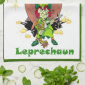 KEUKENHANDDOEK - ST. PATRICK'S DAG - GRAPPIGE GAVE (Gevouwen)