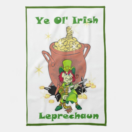 KEUKENHANDDOEK - ST. PATRICK'S DAG - GRAPPIGE GAVE (Verticaal)