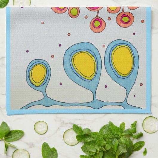 KEUKENHANDDOEK "SUN PODS" (Gevouwen)