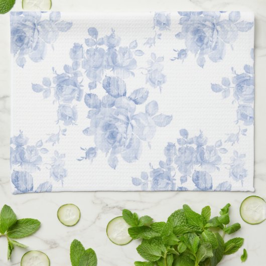 Keukenhanddoek Sweet Adeline bosbes vervaagd (Gevouwen)