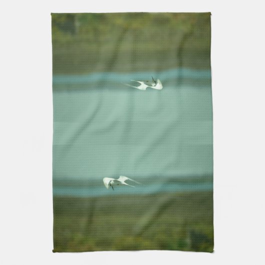 Keukenhanddoek - Tern in vlucht (Verticaal)