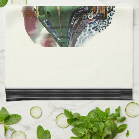  keukenhanddoek Train (Gevouwen)