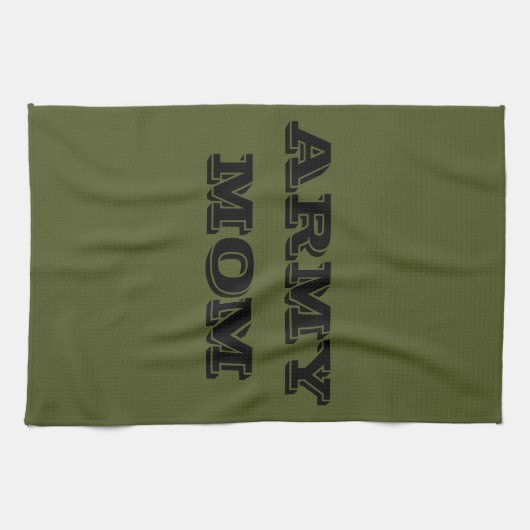 Keukenhanddoek Trots Army Moeder (Horizontaal)