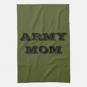 Keukenhanddoek Trots Army Moeder