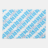 Keukenhanddoek van David "Hanukkah" (Horizontaal)