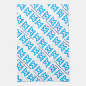 Keukenhanddoek van David "Hanukkah" (Verticaal)