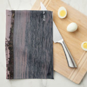 Keukenhanddoek van de blauwe waterbrug (Quarter Fold)