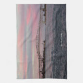 Keukenhanddoek van de blauwe waterbrug (Verticaal)