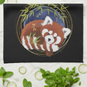 keukenhanddoek van de FOX-rode panda (Gevouwen)