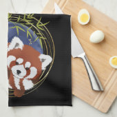 keukenhanddoek van de FOX-rode panda (Quarter Fold)