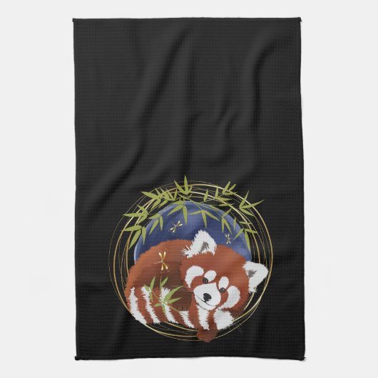 keukenhanddoek van de FOX-rode panda (Verticaal)