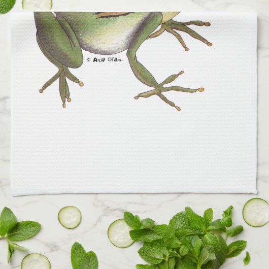 Keukenhanddoek van de kikker (Gevouwen)