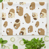 Keukenhanddoek van de luiers van Cute Guinee (Gevouwen)