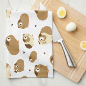 Keukenhanddoek van de luiers van Cute Guinee (Quarter Fold)