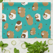 Keukenhanddoek van de luiers van Cute Guinee (Gevouwen)