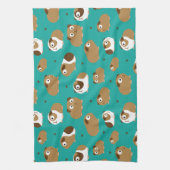 Keukenhanddoek van de luiers van Cute Guinee (Verticaal)