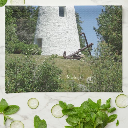 keukenhanddoek van de oude Presque Isle (Gevouwen)