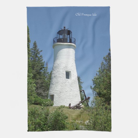 keukenhanddoek van de oude Presque Isle (Verticaal)