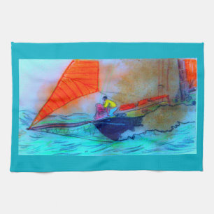 keukenhanddoek van de rode schoenenkop