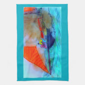 keukenhanddoek van de rode schoenenkop (Verticaal)