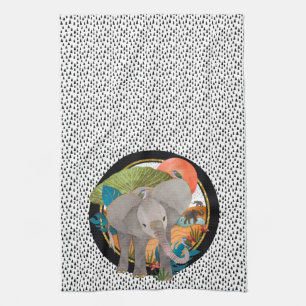Keukenhanddoek van de SAFARI-olifant