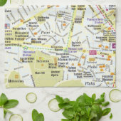 Keukenhanddoek van de stadskaart van Griekenland (Gevouwen)