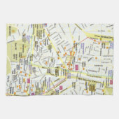 Keukenhanddoek van de stadskaart van Griekenland (Horizontaal)