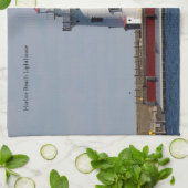 Keukenhanddoek van de vuurtoren van Harbour (Gevouwen)