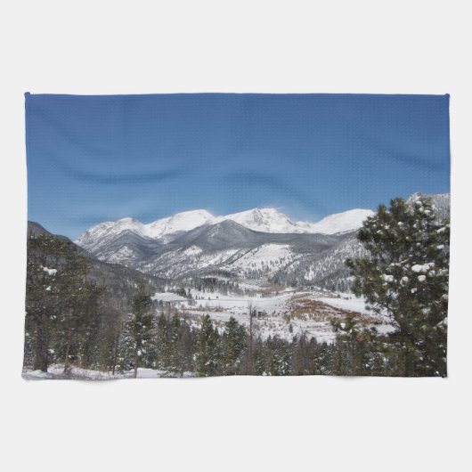 Keukenhanddoek van het nationale park Rocky Mounta (Horizontaal)