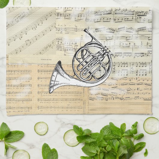  keukenhanddoek van Horn Music Kitchen (Gevouwen)