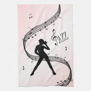 Keukenhanddoek van Jazz Dance Pink