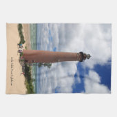 Keukenhanddoek van kleine Sable Point Lighthouders (Horizontaal)