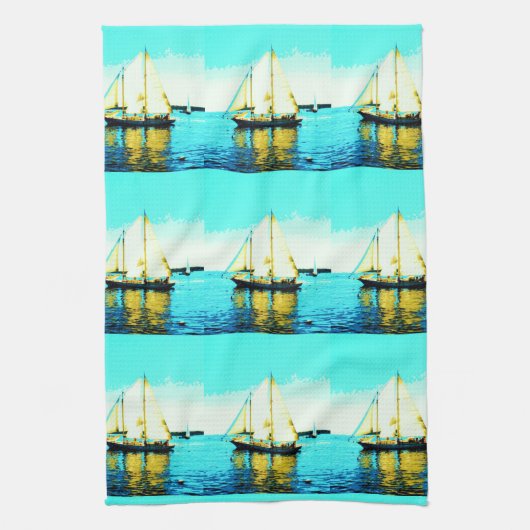 keukenhanddoek van Maine windjammers (Verticaal)