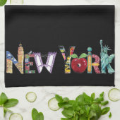 keukenhanddoek van New York (Gevouwen)