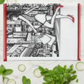 keukenhanddoek van new york (Gevouwen)