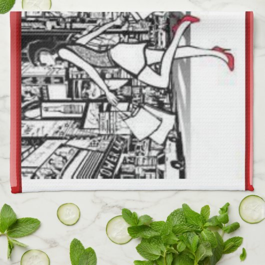 keukenhanddoek van new york (Gevouwen)