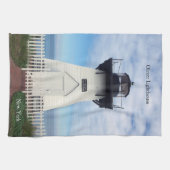 keukenhanddoek van Olcott Lighthouse (Horizontaal)