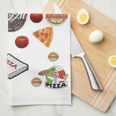 keukenhanddoek van Pizza (Quarter Fold)