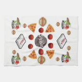 keukenhanddoek van Pizza (Horizontaal)