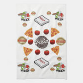 keukenhanddoek van Pizza (Verticaal)