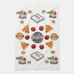 keukenhanddoek van Pizza