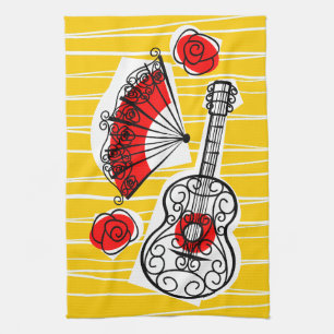keukenhanddoek van Spaanse souvenirs