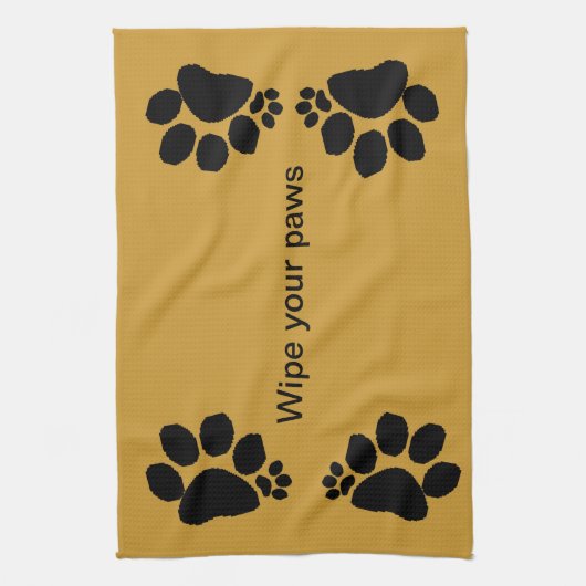 Keukenhanddoek - Veeg je poten schoon (Verticaal)