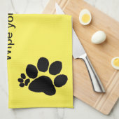 Keukenhanddoek - Veeg je poten v2 (Quarter Fold)